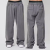 Custom New Style Knitted Streetwear Baggy Sweatpants Custom Logo Men Vintage Acid Washed Wide Leg Flare Sweatpants for Men