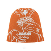 Custom Manufacture All Over Print With Logo Embroidery 100% Polyester Toques Jacquard Acrylic Beanie Hat