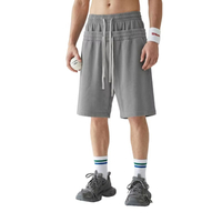 Cotton Double Waist Layered Sweat Shorts