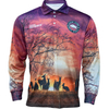 Custom Performance Uv Protection Quick Dry Uv Upf Sublimation Button Up Fishing Shirt Wholesale Long Sleeve Fishing Wear T Shirt