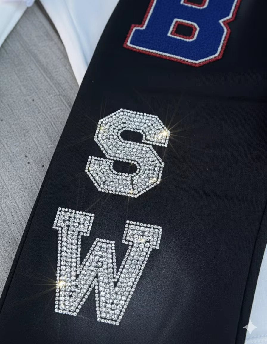 Baggy Sweatpants Custom Design 480 Gsm Loose Wide Leg Sweatpants Blanks Rhinestone Letters Double Waist Sweatpants Unisex