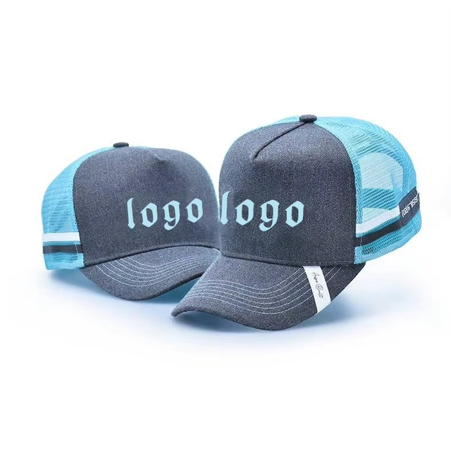 High Quality Custom Logo Embroidery Designer Back Button Mesh Trucker Hat