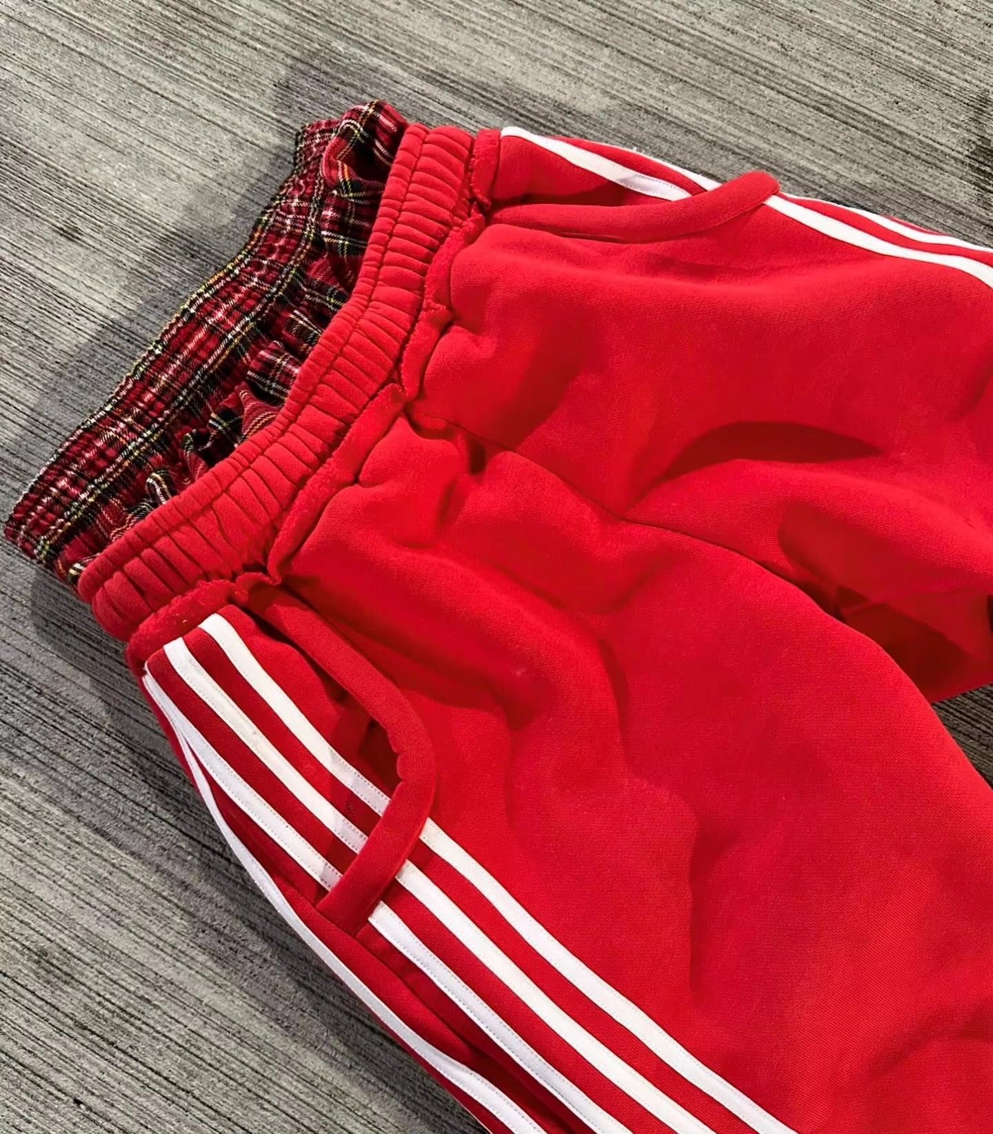 Manufacturer Men Double Waist Sweatpants 500GSM Cotton Fleece Textured Stripes Cargo Pants Baggy Sweatpants