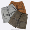 Custom Mens Street Shorts Summer Casual Male Zip Multiple Pocket 100% Cotton Cargo Short Pants for Men