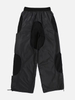 OEM Custom Logo Mens Casual Street Wear Practical Pockets Reflective Patchwork Cargo Pants Loose Trousers