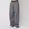 Custom New Style Knitted Streetwear Baggy Sweatpants Custom Logo Men Vintage Acid Washed Wide Leg Flare Sweatpants for Men