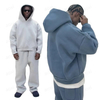 Custom Logo Heavyweight Cotton Hoodie Tracksuit Set 500gsm Thick French Terry Sweatpants Loose Fit Jogger Sets Men's Sweat Suits