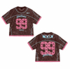 Custom Sublimation Men Cropped Boxy Retro Mesh Oversized American Football Jersey Supplier