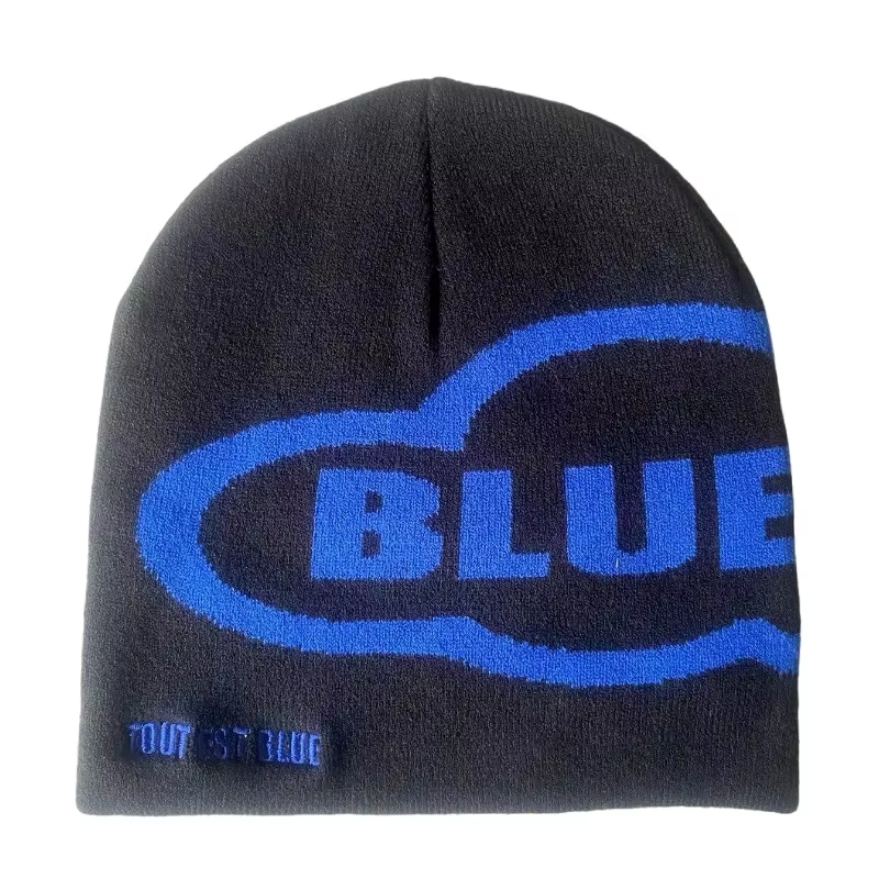 Custom Wholesale Logo High Quality Beenies Vendor Skull Print Jacquard Winter Manufacturers Beanies Hat