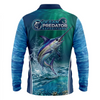 Polyester Fabric All Over Sublimation Print Performance Fishing Wear Custom Uv Upf 50 Protection Quick Dry Fishing T Shirt