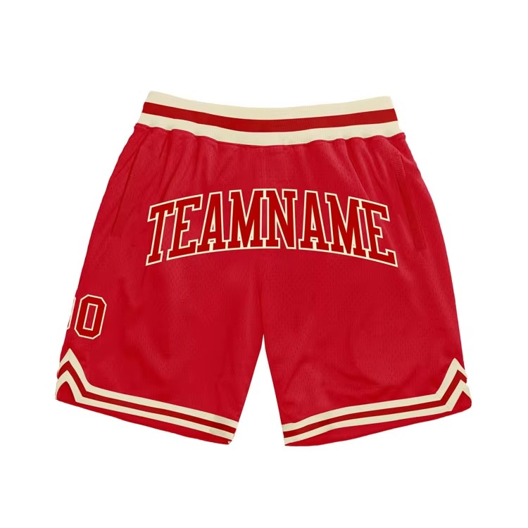 Custom Men's Basketball Shorts Sublimation Print Breathable Quick Dry Sports Mesh Shorts Masculino Shorts