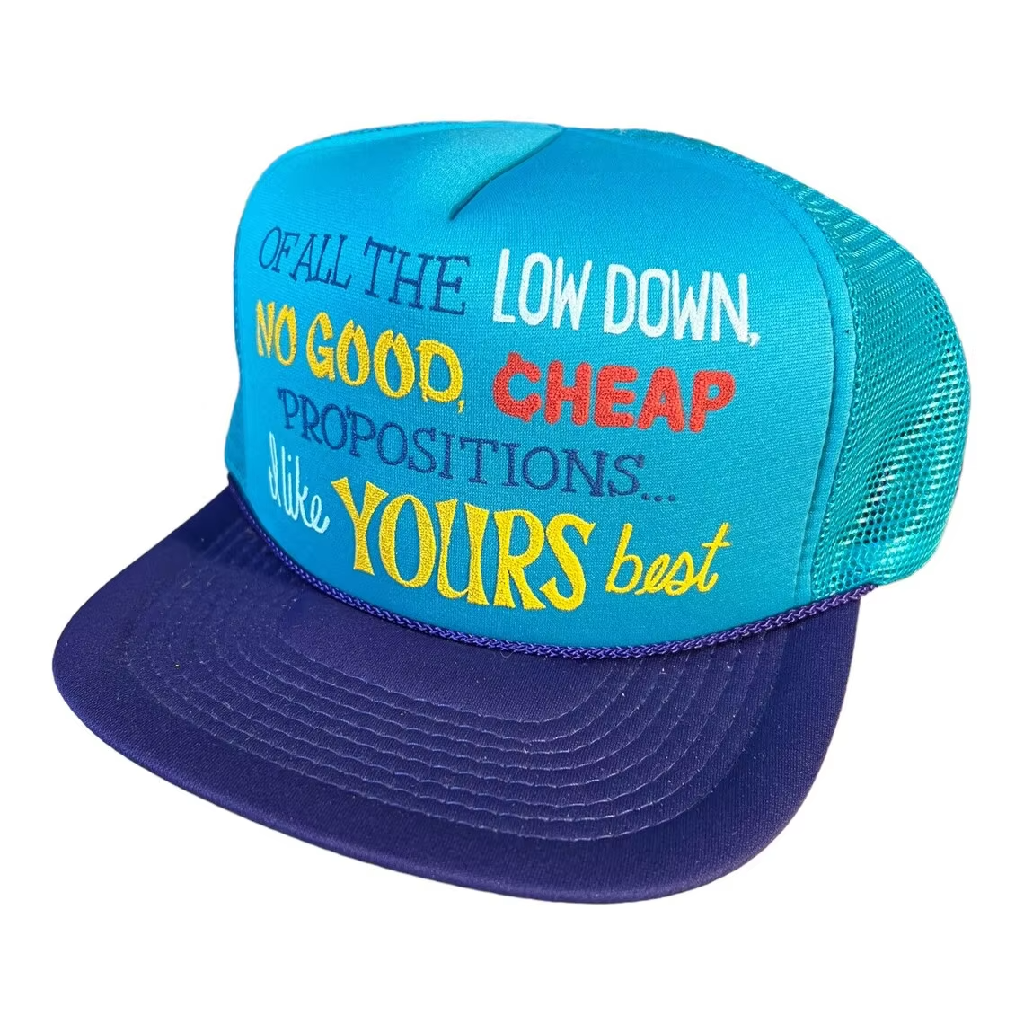 Custom Design 3d Embroidery Logo Panel High Premium Quality Snapback Hat Mens Foam Mesh Animal Trucker Hats