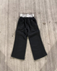 Manufacturer Men Double Waist Sweatpants 500GSM Cotton Fleece Textured Stripes Cargo Pants Baggy Sweatpants