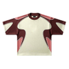 Design personalizzato con tubazioni color block T-shirt da calcio retr&ograve; streetwear Logo personalizzato Camicie da calcio oversize Camisas De Futbol