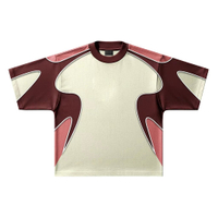 Custom Color-Blocked Piping Design Streetwear Retro Soccer T-shirts Customized Logo Oversized Camisas De Futbol Soccer Shirts