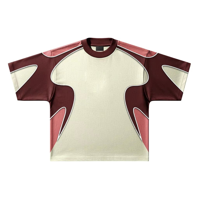 Custom Color-Blocked Piping Design Streetwear Retro Soccer T-shirts Customized Logo Oversized Camisas De Futbol Soccer Shirts