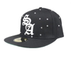 Custom Fashion Logo Rhinestone Hat Fitted Baseball Hats 3D Embroidered Flat Gorras Baseball Caps for Men