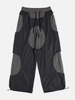 OEM Custom Logo Mens Casual Street Wear Practical Pockets Reflective Patchwork Cargo Pants Loose Trousers