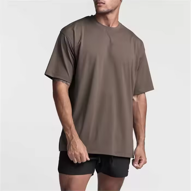 Custom High Quality Fitness Crew Neck T-Shirt Pima Cotton Short Sleeve Blank Men Gym T-Shirts