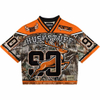 Men's Fashion Mesh Boxy Jersey Custom Oversized Cropped American Football Streetwear T-shirt