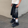 Custom Vintage Streetwear DTG Printed Men Heavyweight 100% Cotton Mid Waist Double Waisted Baggy Sunfaded Wide Leg Shorts