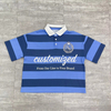 Custom Apparel Manufacturers Color Block Tee Heavyweight Oversized Men's T-shirt Embroidery Stripes Polo T Shirt