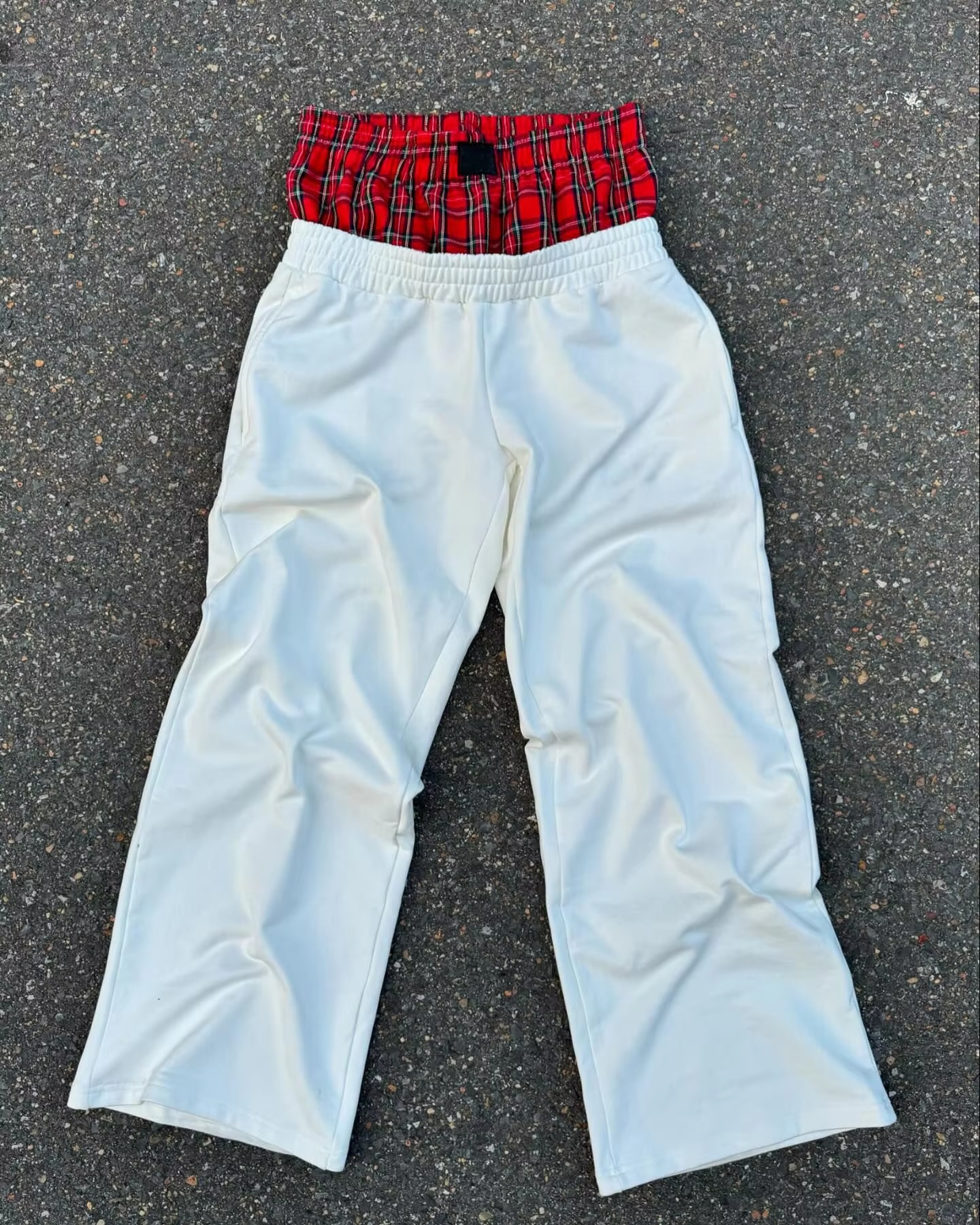Manufacturer Men Double Waist Sweatpants 500GSM Cotton Fleece Textured Stripes Cargo Pants Baggy Sweatpants